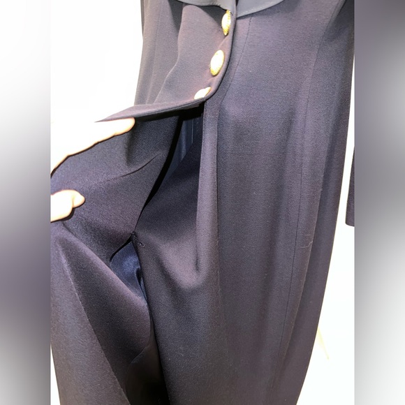 Vintage Cynthia Howie navy pearl button dress - Picture 5 of 16